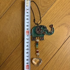 ぞうさんのステンドグラスキーフォルダー