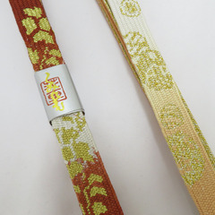 帯締め 2本まとめてセット 平組 組紐 絹100%  茶色系 金糸 正絹 和装小物 帯〆 レディース 女性 フォーマル 手組 新品 【キモノオフ野々市若松店】の画像