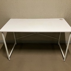 【無料】 白　デスク　(120X60x72)の画像