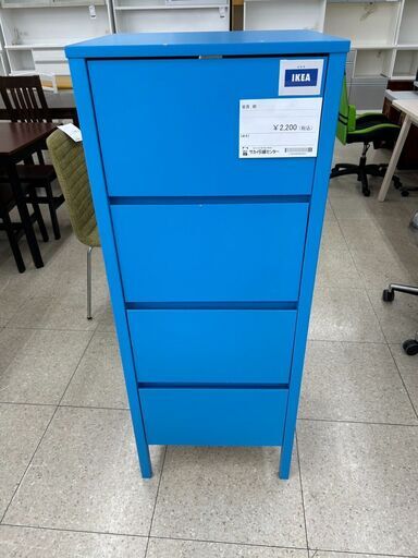 ★ジモティ割あり★ IKEA 家具　棚 青 H124.7×D40.5×W48.5 クリーニング済み TJ11009