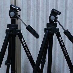[ワンオーナー品]三脚 SLIKスリック COMPACT II コンパクトII と自由雲台SBH-61を2セットの画像