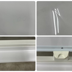 ホワイトボード 両面 コロ付きの画像