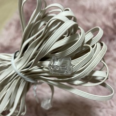 ナカバヤシ(Nakabayashi)Digio2 スリムモジュラーケーブル 10m 6極4芯/2芯 電話ケーブル TEL-210Wの画像