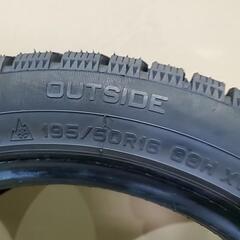 組み換え工賃込み❄️少し訳ありほぼ新品同様スタッドレス❄️195/50R16ハイフライ(1本のみ)　ロードスター等にの画像