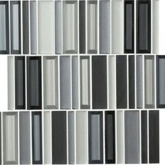 ★おしゃれ　デザイン　ミックスストライプ　タイル　DIY　1枚（シート）：880円の画像