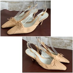 銀座カネマツ【24㎝】パンプス☆クリーニングお手入れ済6227の画像