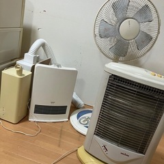 扇風機・ヒーター×2・加湿器/明日引き取り可能！