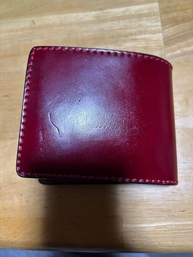 mama kin'【ハンドメイド】コードバン二つ折り財布