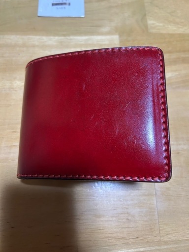 mama kin'【ハンドメイド】コードバン二つ折り財布