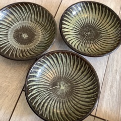 お皿3枚セット　陶器　焼き物　和皿