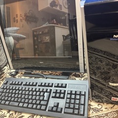 ジャンク　PC モニタ　キーボード　ケーブルの画像