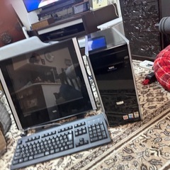 ジャンク　PC モニタ　キーボード　ケーブルの画像