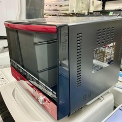 配送可能　保証付き 日立 HITACHI 過熱水蒸気オーブンレンジ ヘルシーシェフ 33L レッド MRO-RV100 の画像