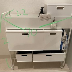 【tower】移動式収納ラックの画像