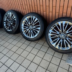 220系クラウン G-エグゼクティブ 18インチ スパッタリング (aurorie)  本川越のタイヤ、ホイールの中古あげます・譲ります｜ジモティーで不用品の処分