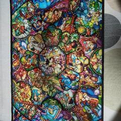 ジグソーパズル ディズニー オールスター ステンドグラス ステンドアート 1000ピースの画像