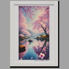 ○『太陽と金の富士図』△がんどうあつし貼り絵画金箔輝き黄金 ○『太陽と金の富士図』△がんどうあつし貼り絵画金箔輝き黄金
