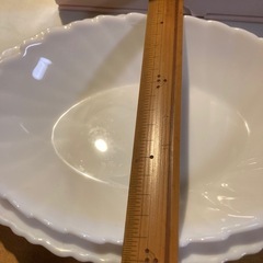白　楕円皿(ヤマザキパン)2枚せっとの画像