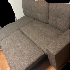 3人がけソファ ベッド改造+収納も出来ますの画像