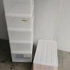 在庫×6☆ニトリ押し入れ収納ケース衣装ケースロング74cm☆