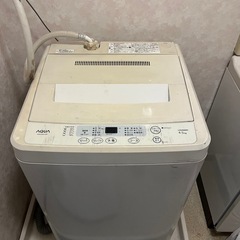 決まりました　AQUA 洗濯機　4.5kg