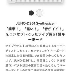 Roland ローランド / JUNO-DS61【ロゴ入りソフトケース付】の画像
