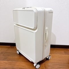 【新品未使用】スーツケース Ｌサイズ　フロントオープン キャリー...