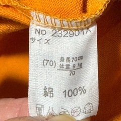 長袖ロンパースの画像