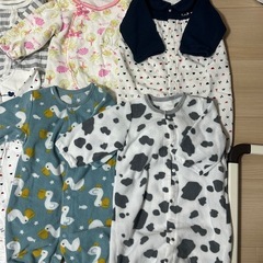 ⑥ベビー用品　50〜70サイズ　ベビー服9点まとめ売りの画像