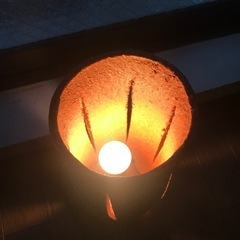 信楽焼ランプの画像