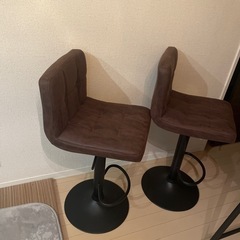 カウンターチェア2個セット