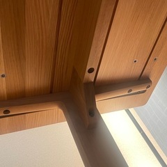 無印良品 木製リビングダイニングテーブル　幅130×奥行70×高さ65cm オーク材　の画像