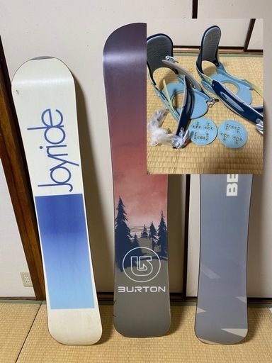 Burton スノーボード３点セット ＆スノボーウェアwith小物全部セット