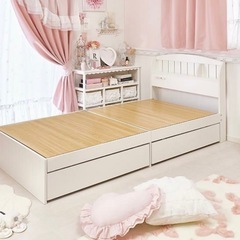 ベッド　マットレス付きの画像