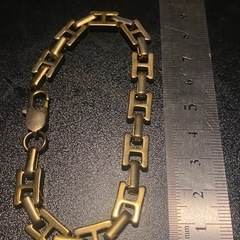 【Hイニシャル】ステンレスブレスレットの画像