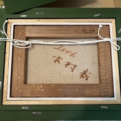 木村新　薔薇の絵画　豪華楽付き F4