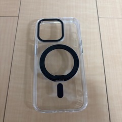 iphone15pro用クリアケース　リング付
