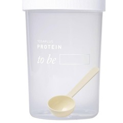 プロテインシェイカー 500ml スプーン付き ホワイト 白