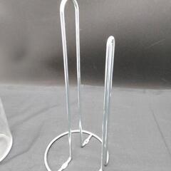 保存容器5点&ペーパーホルダー◆ガラス製◆展示品I-2502TW3の画像