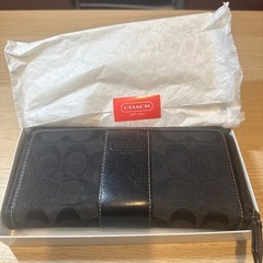 COACH ブラック　長財布