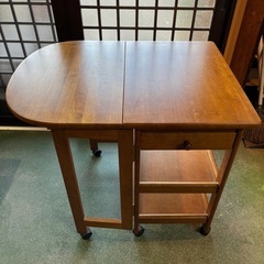 キャスター付き作業机
