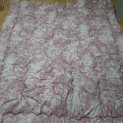 京都西川　合繊入り羊毛掛けふとん　ダブルサイズ　190×210 ウール50% ポリエステル50% の画像