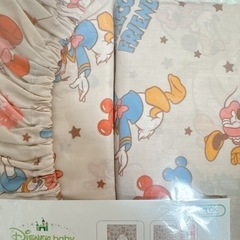 Disney baby ベビー用シーツ・ミニサイズ　ディズニーベイビーの画像