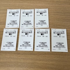 小平市民体育館　トレーニング室個人利用回数券（大人）7枚