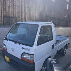 アクティトラック　軽トラ　車検付き　MT 4WD 滋賀県　来週ま...