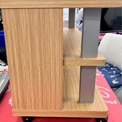 【美品】朝日木材 キャスター付きテレビ台　の画像