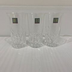 【最終値引き価格】ホヤクリスタル　ビールグラス　ひとくちびいる　HOYAの画像