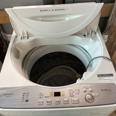 SHARP 全自動洗濯機　ES-GE5C 5.5kgの画像