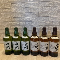 山崎　白州　ノンヴィンテージ 6本セット　各3本　レシート付属 楽天市場】サントリー ウイスキー 白州NVと山崎NV と響JH 飲み