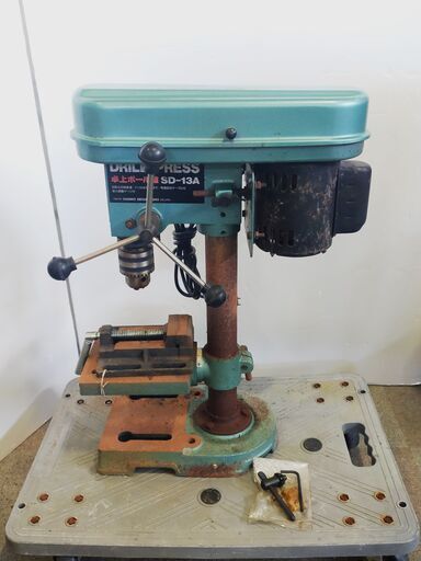 △ 新興製作所 卓上ボール盤 DRILL-PRESS SD-13A 1993年12月製 通電動作OK サビあり 現状渡し